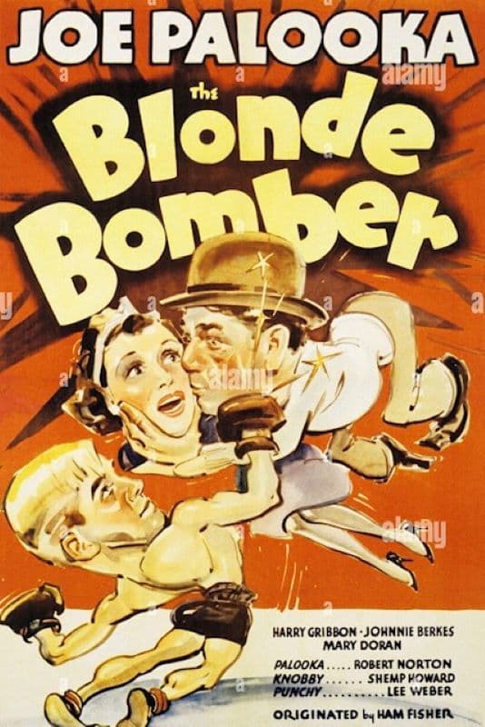 Poster backdrop for The Blonde Bomber
