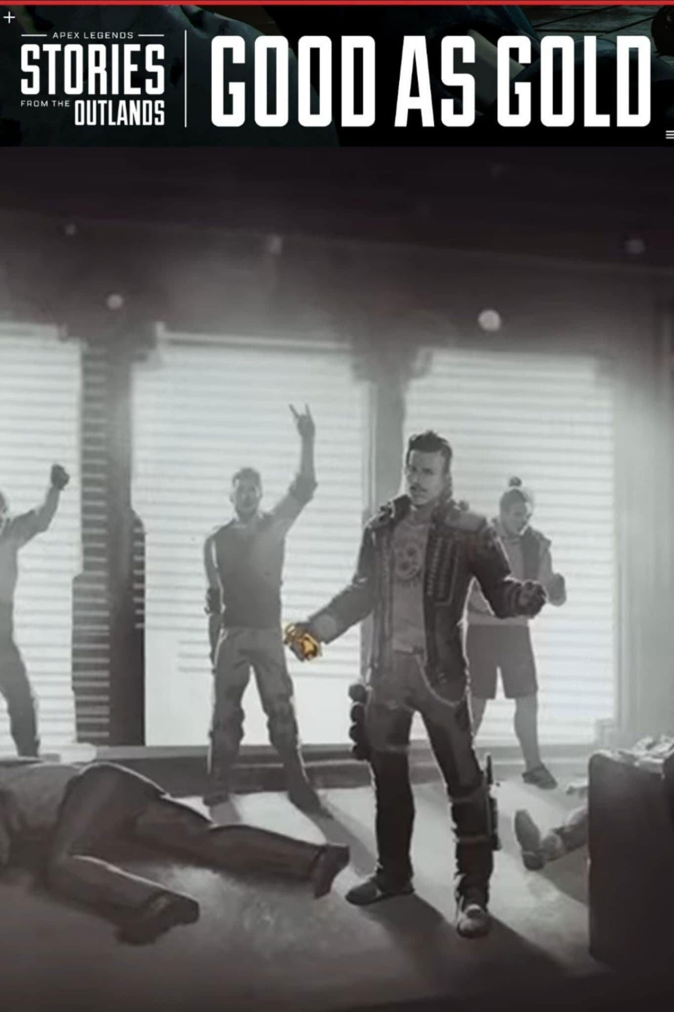Poster backdrop for Apex Legends Stories from the Outlands "Good as Gold"