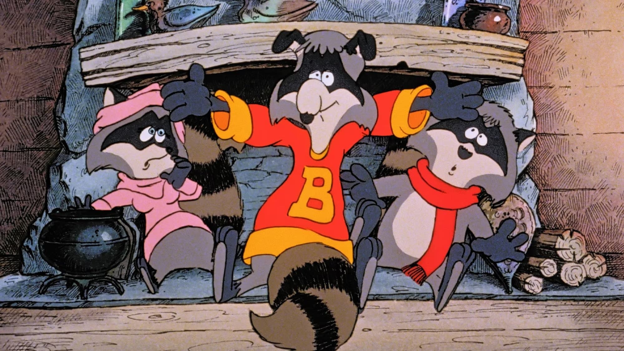 Poster backdrop for The Christmas Raccoons