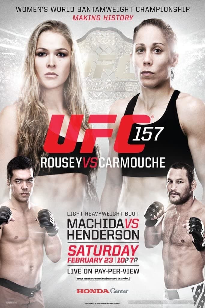 Poster backdrop for UFC 157: Rousey vs. Carmouche