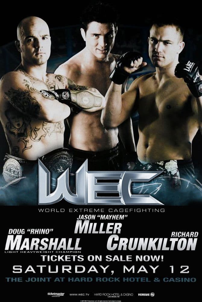 Poster backdrop for WEC 27: Marshall vs. McElfresh