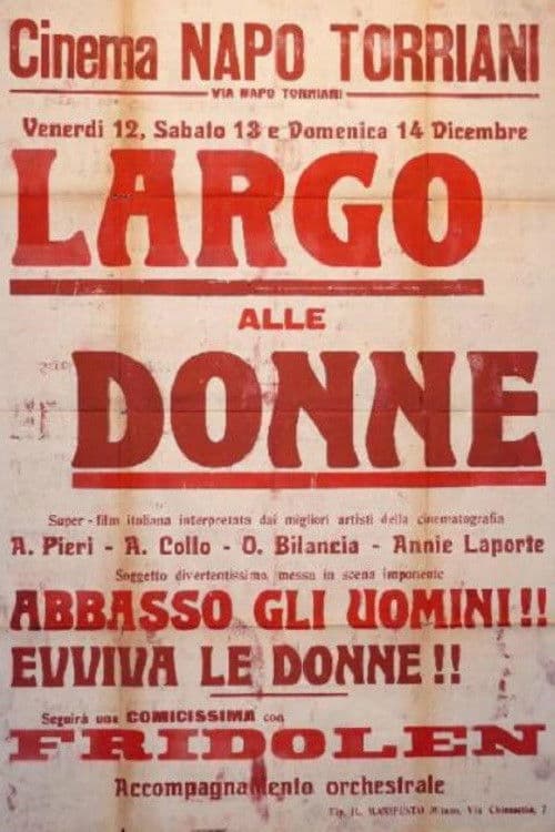 Poster backdrop for Largo alle donne!