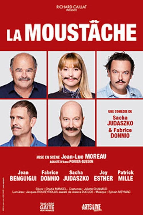 Poster backdrop for La Moustache