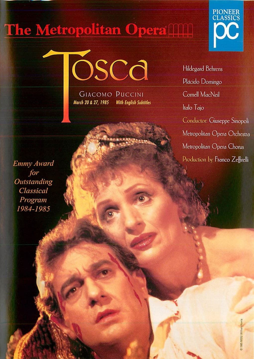Poster backdrop for Tosca