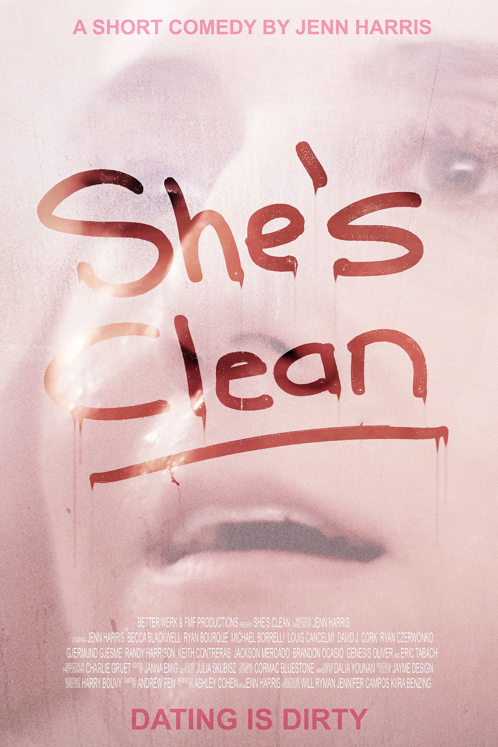 Poster backdrop for She's Clean