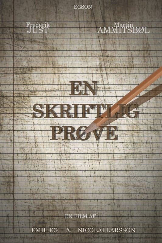 Poster backdrop for En Skriftlig Prøve