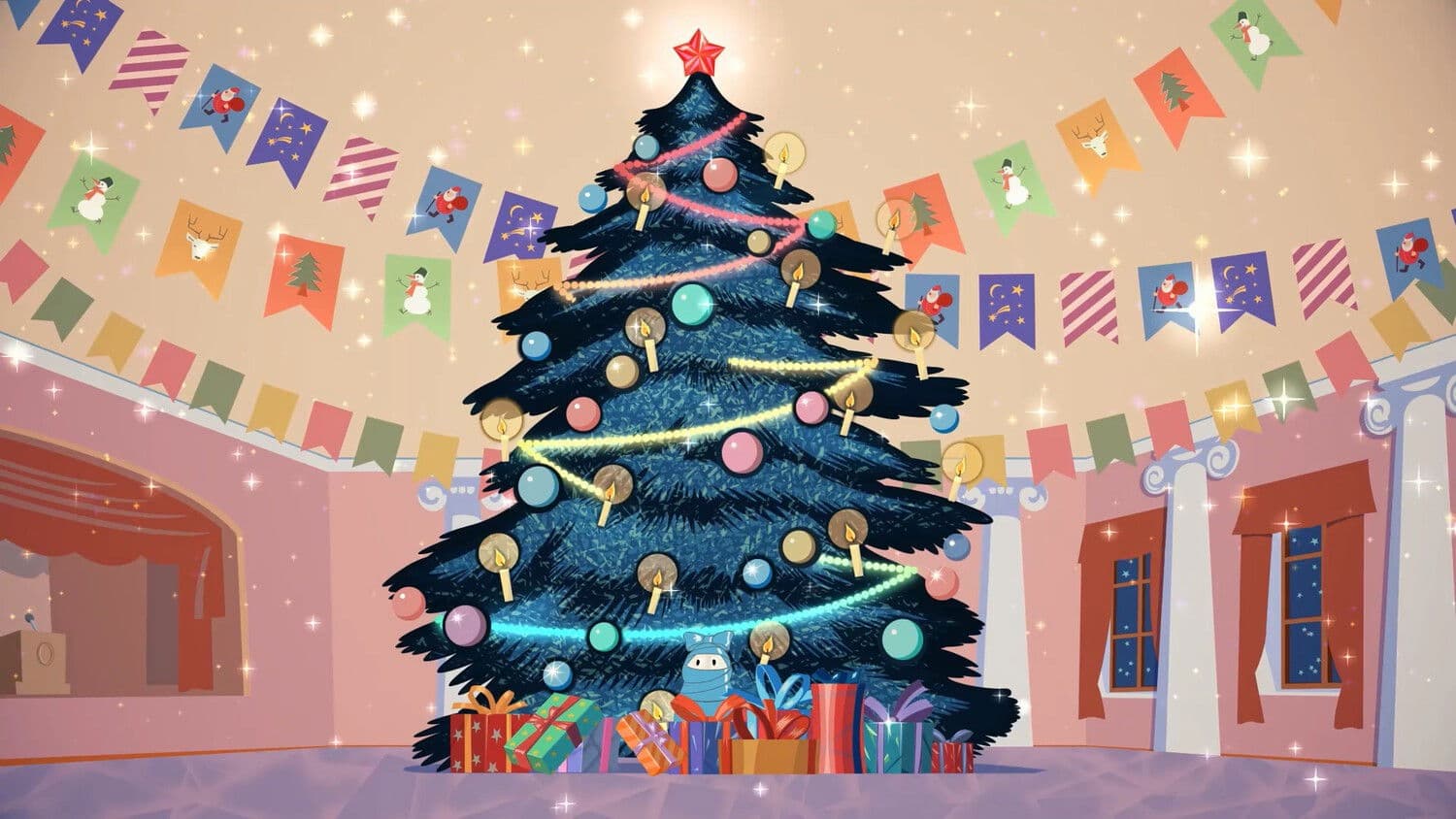 Poster backdrop for Umka at the Holiday Tree