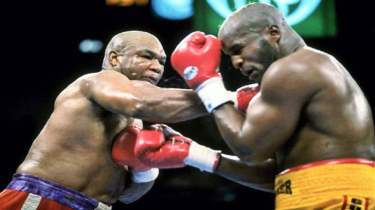 Poster backdrop for George Foreman vs Michael Moorer