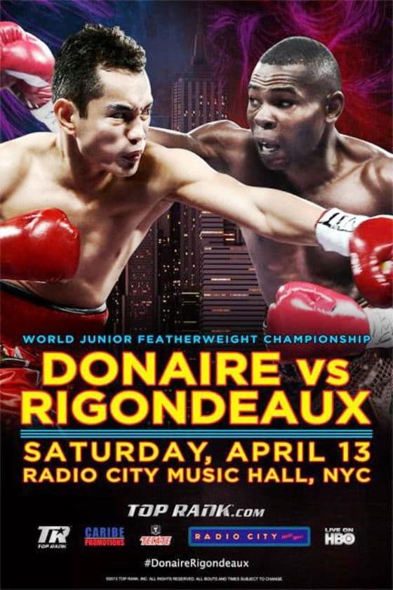 Poster backdrop for Nonito Donaire vs. Guillermo Rigondeaux