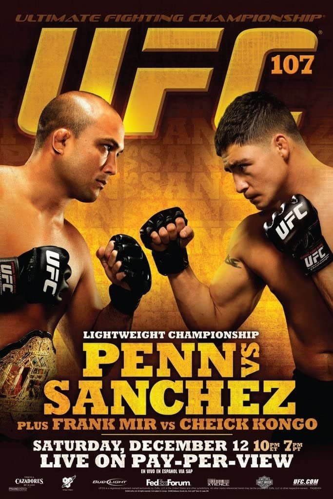 Poster backdrop for UFC 107: Penn vs. Sanchez