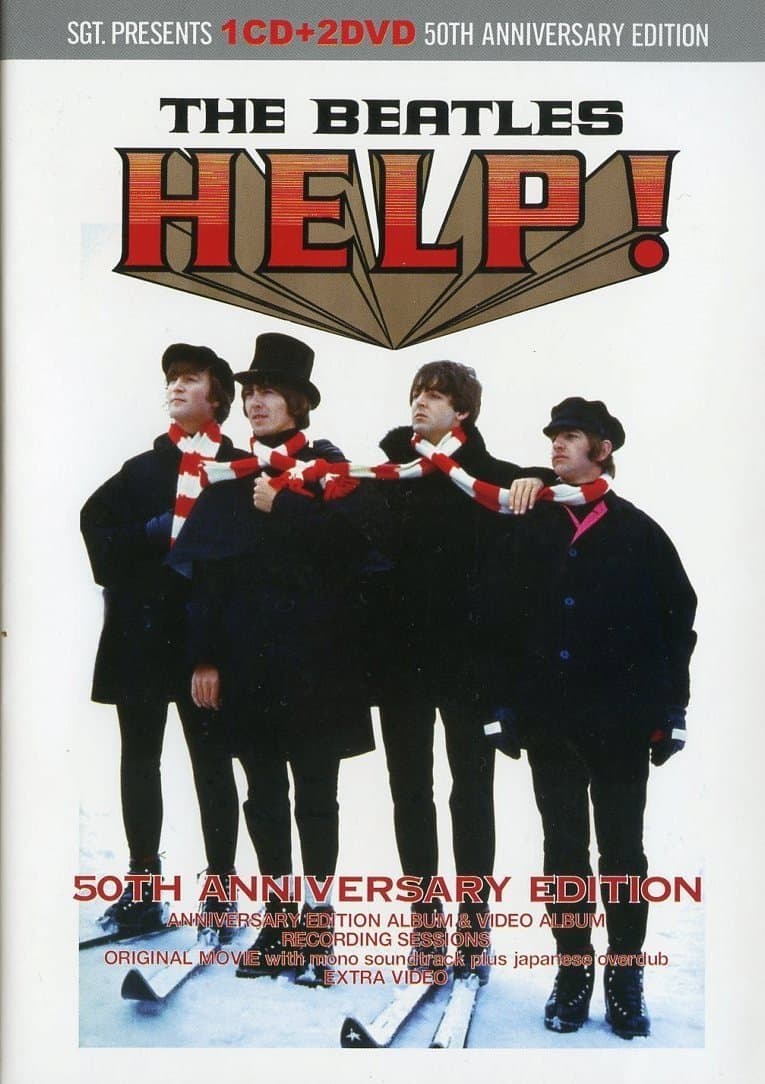 Poster backdrop for THE BEATLES in HELP!