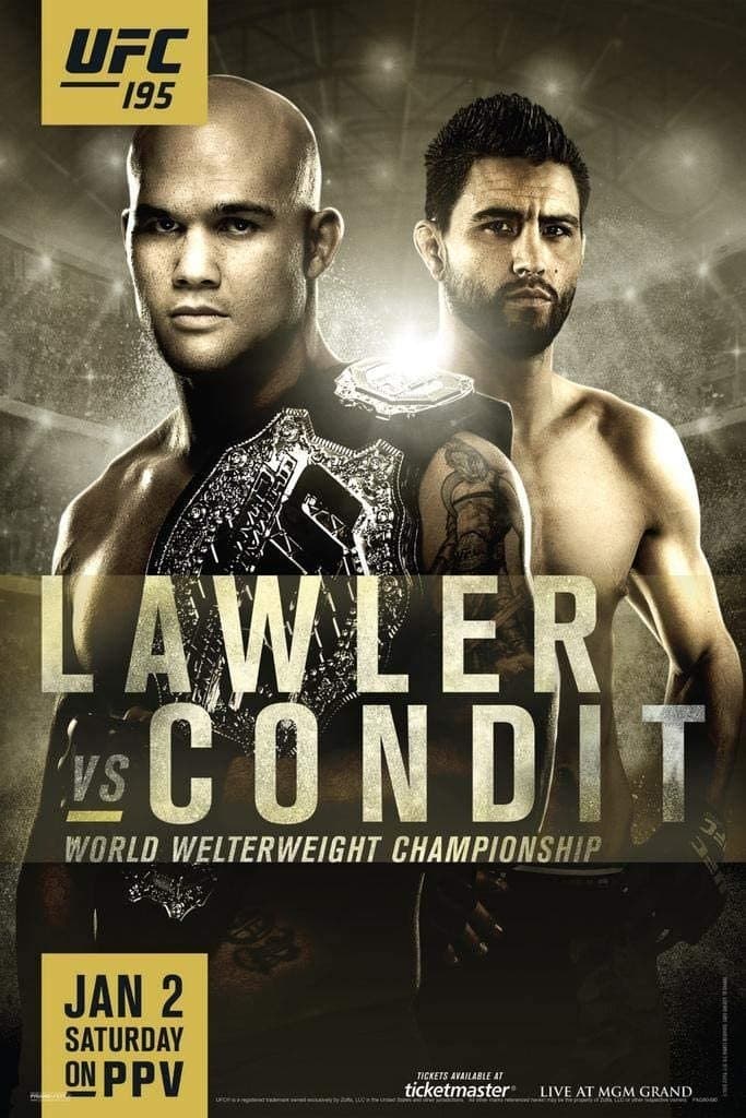 Poster backdrop for UFC 195: Lawler vs. Condit