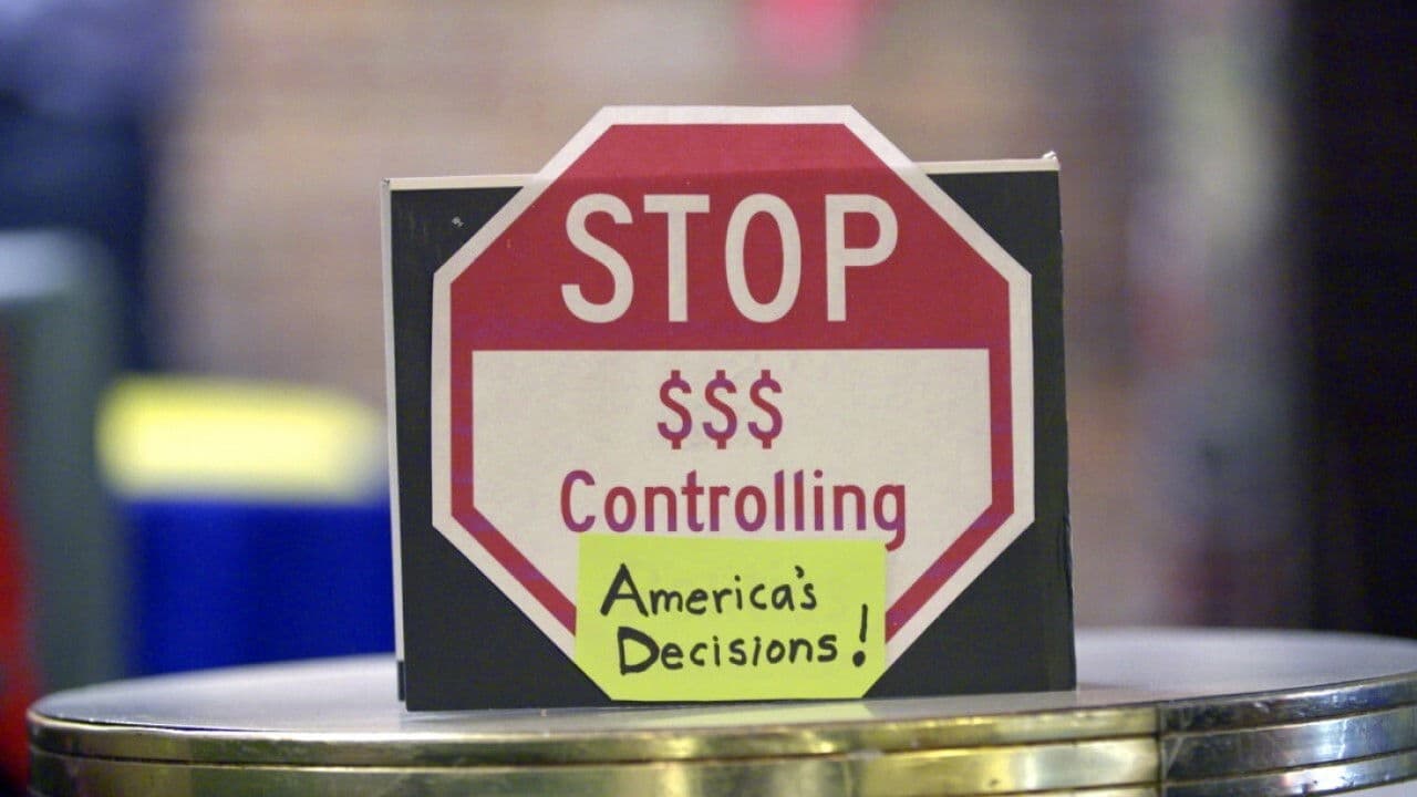 Poster backdrop for Democracy for $ale