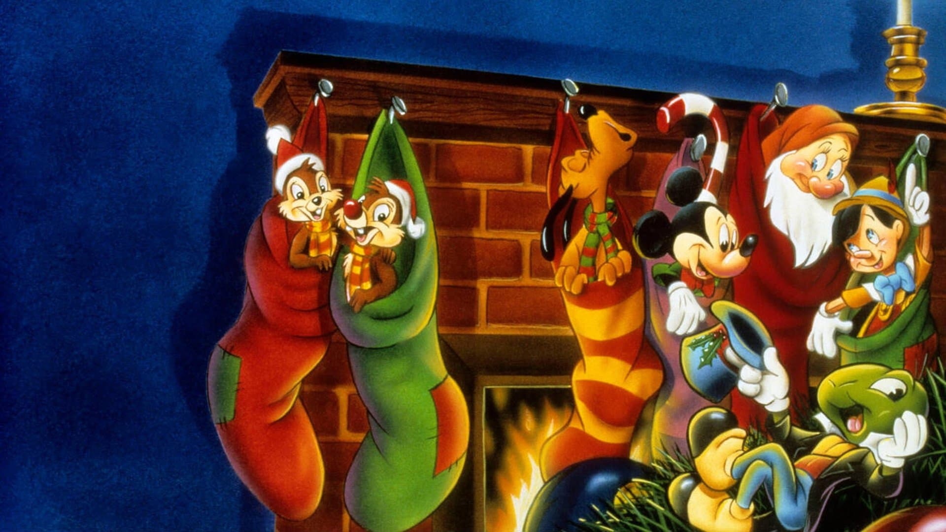 Poster backdrop for Jiminy Cricket's Christmas