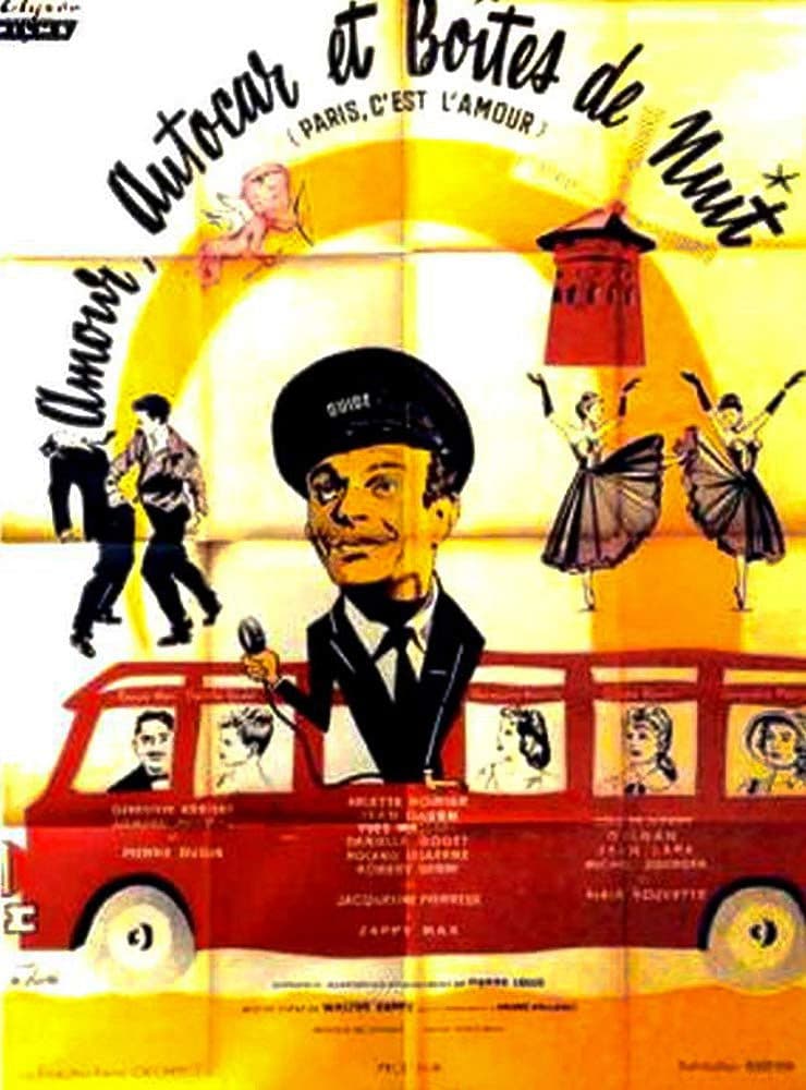 Poster backdrop for Amour, autocar et boîtes de nuit
