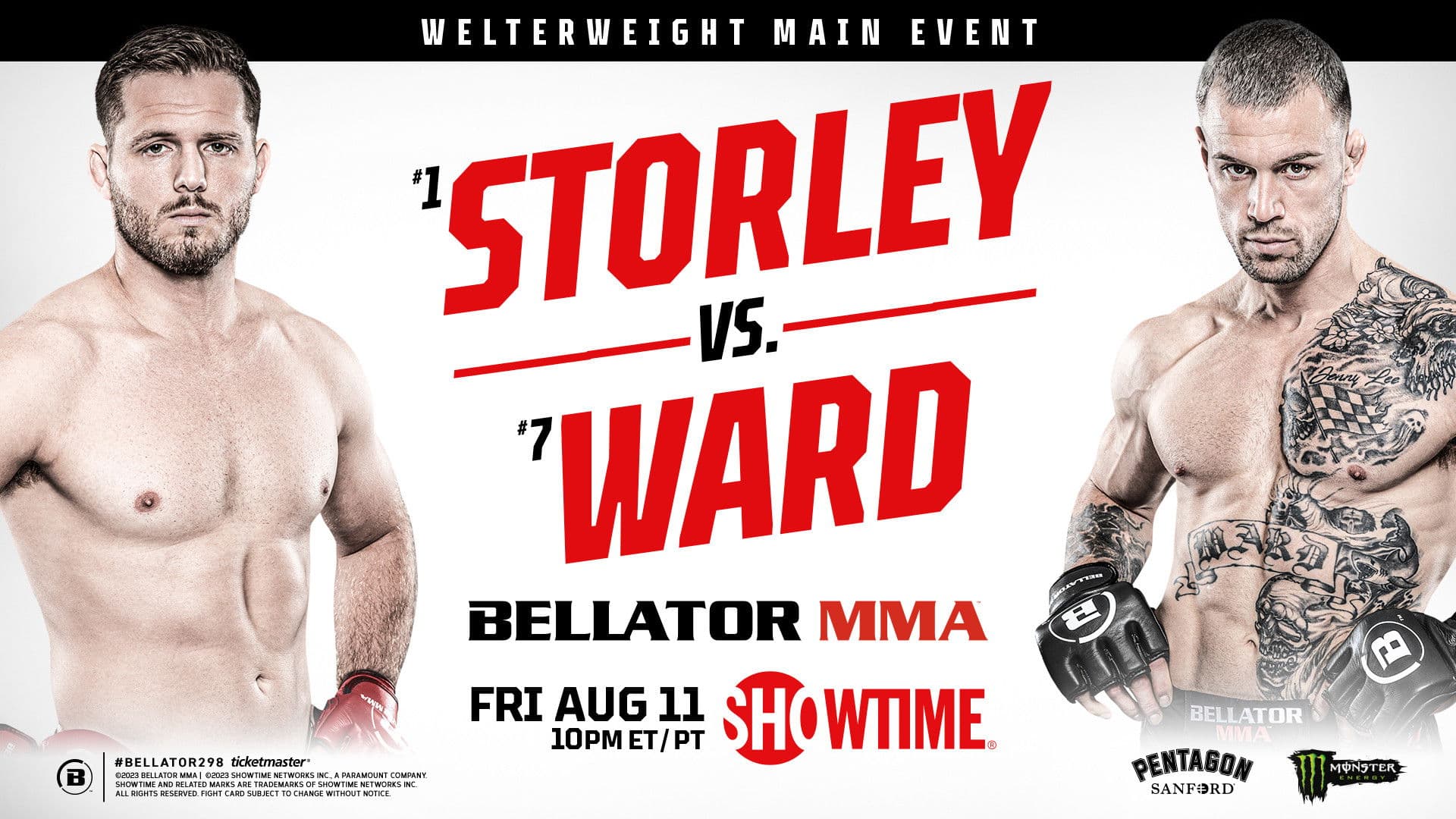 Poster backdrop for Bellator 298: Storley vs. Ward