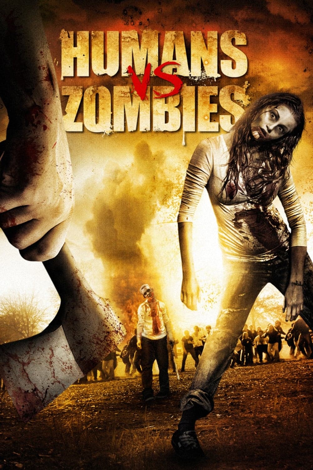 Poster backdrop for Humans vs Zombies