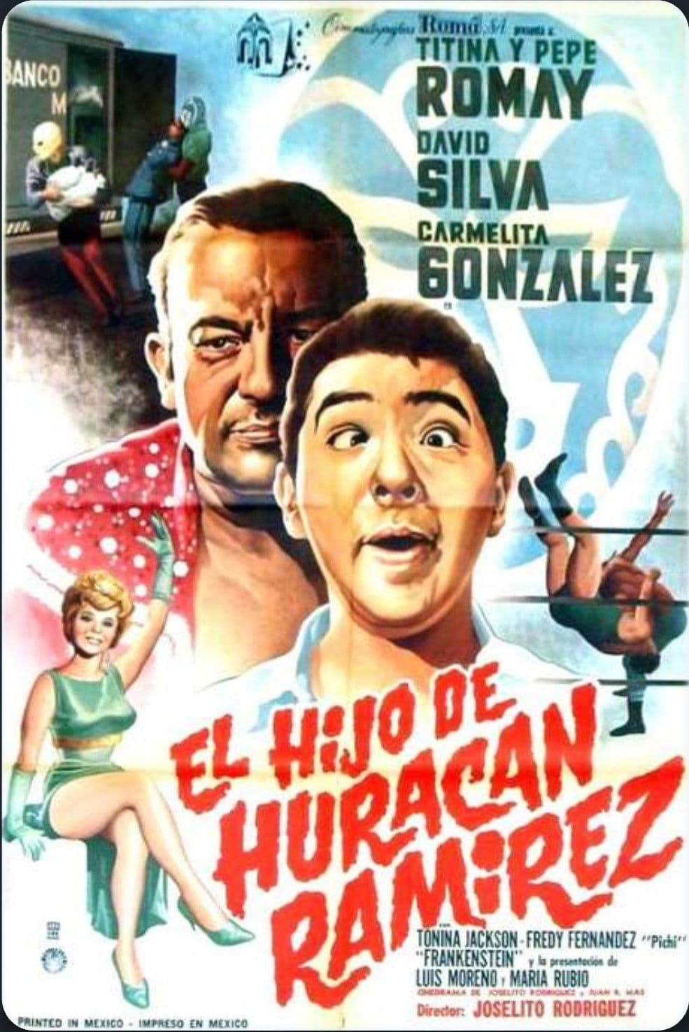 Poster backdrop for El hijo de Huracán Ramírez