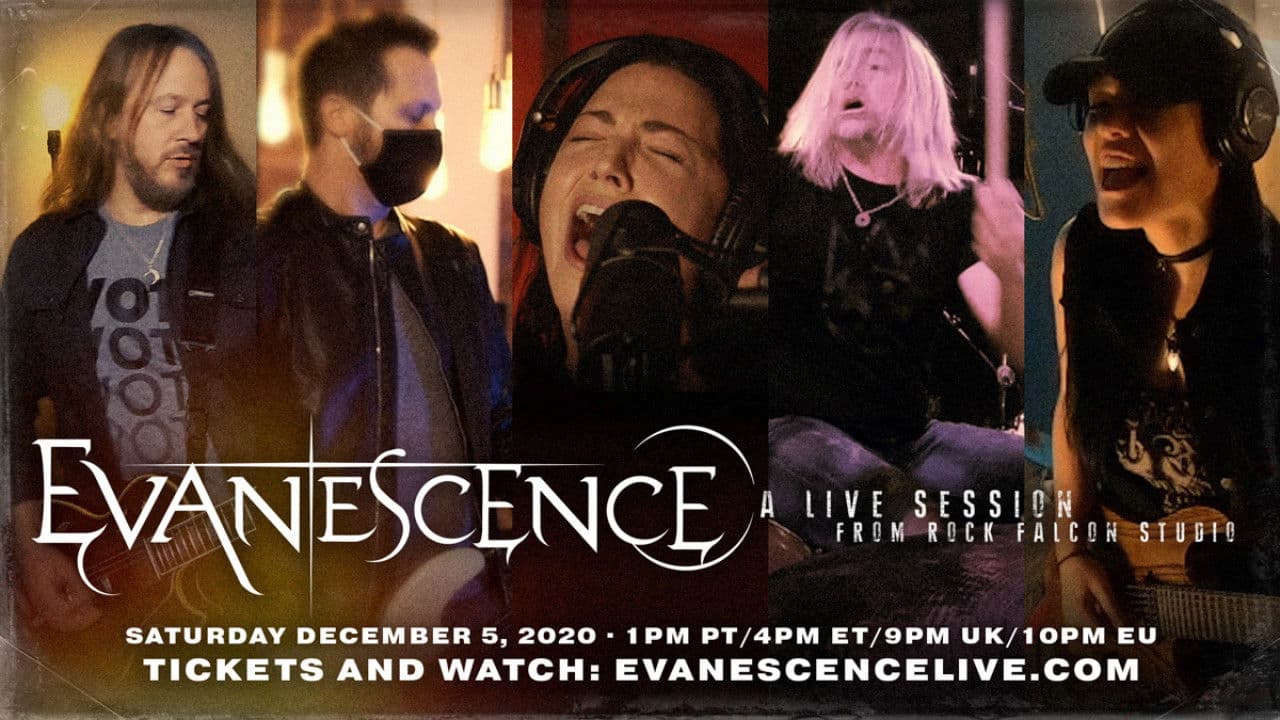 Poster backdrop for Evanescence - A Live Session From Rock Falcon Studio