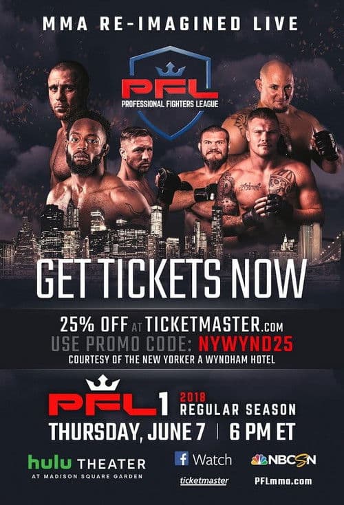 Poster for PFL 2018 #1: Regular Season - Harrison vs. Tursyn