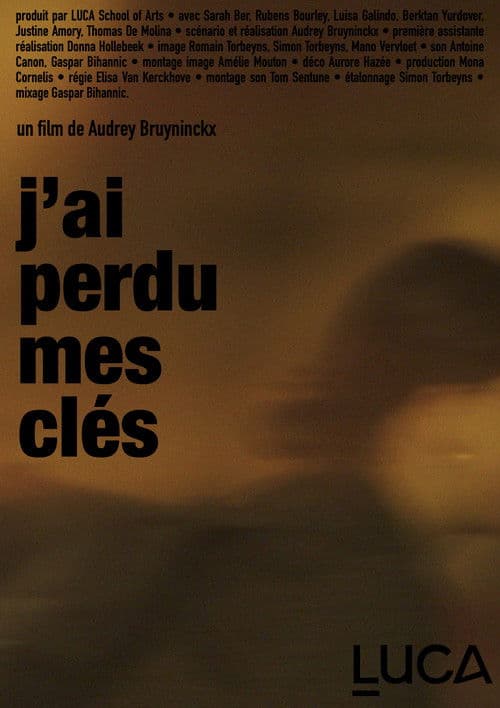 Poster for J'ai perdu mes clés