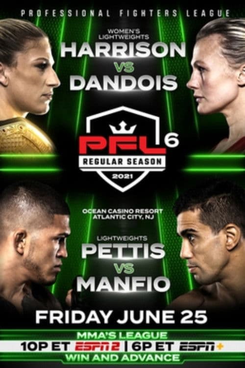 Poster for PFL 2021 #6: Regular Season - Harrison vs. Dandois