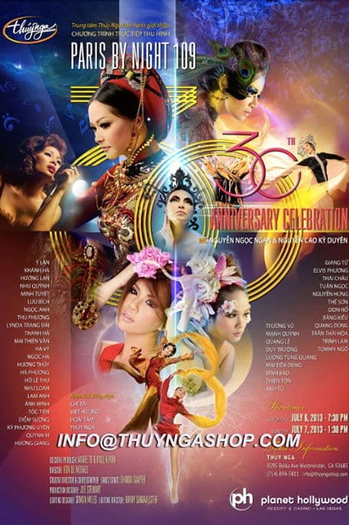 Poster for Paris by Night 109: 30th Anniversary Celebration