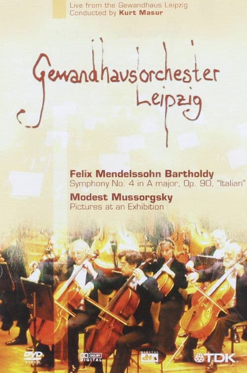 Poster for Gewandhausorchester Leipzig: Mendelssohn/Mussorgsky (Masur)