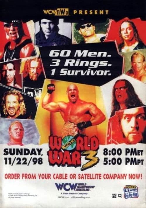 Poster for WCW World War 3 1998