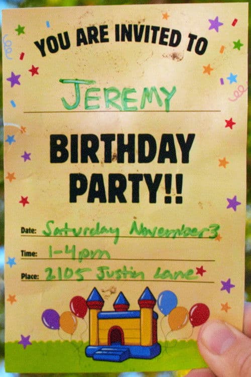Poster for Jeremy Birthday Party!!