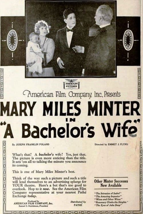 Poster for A Bachelor's Wife