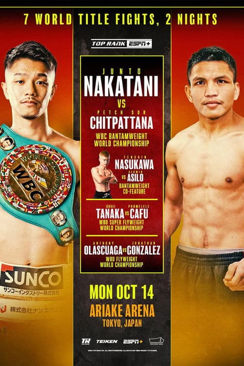 Poster for Junto Nakatani vs. Petch Sor Chitpattana