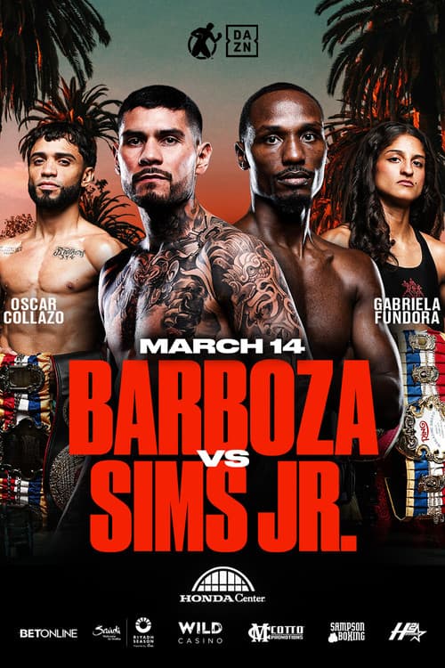 Poster for Arnold Barboza Jr. vs. Kenneth Sims Jr.
