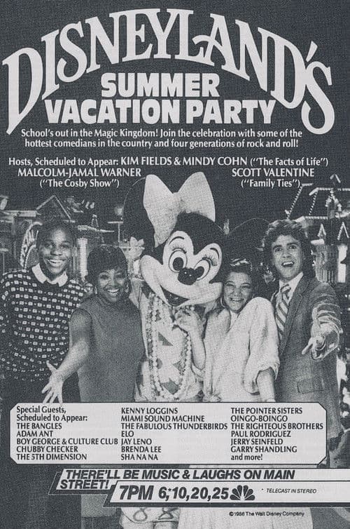 Poster for Disneyland's Summer Vacation Party