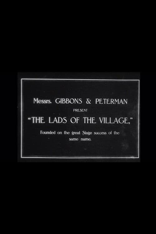 Poster for The Lads of the Village