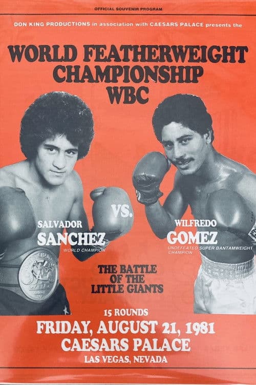 Poster for Salvador Sanchez vs. Wilfredo Gomez