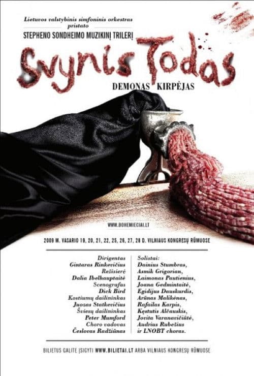 Poster for Sweeney Todd: the Demon Barber of Fleet Street