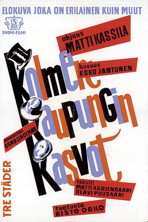 Poster for Kolmen kaupungin kasvot