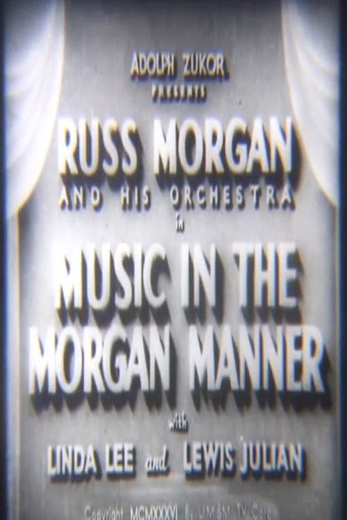 Poster for Music in the Morgan Manner