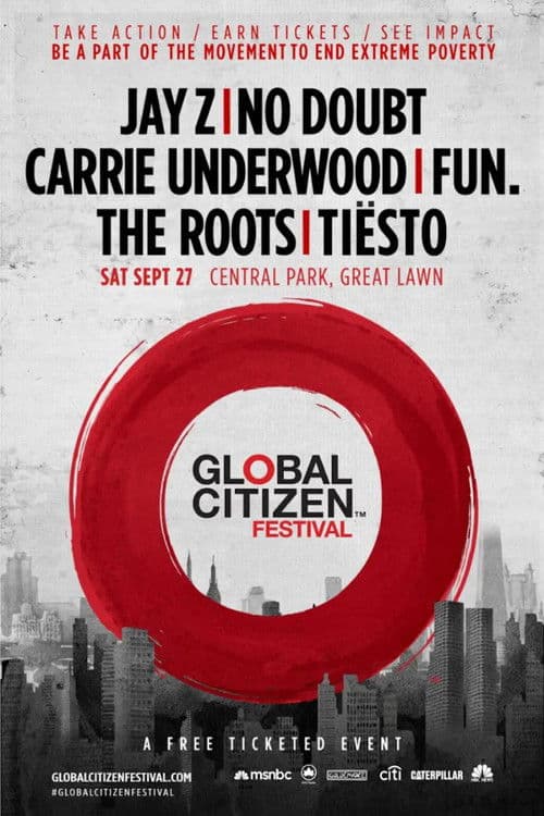 Poster for Global Citizen Festival 2014
