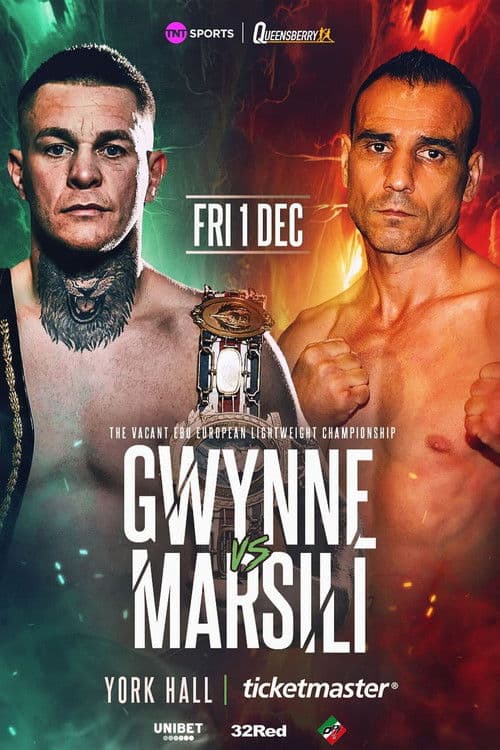 Poster for Gavin Gwynne vs. Emiliano Marsili