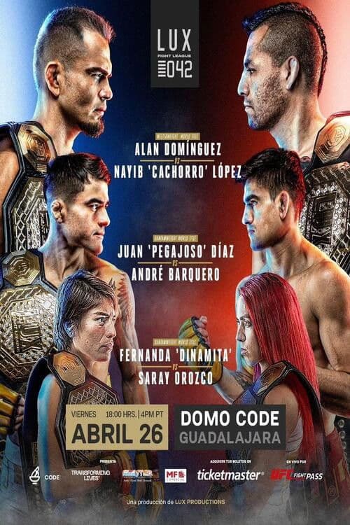 Poster for LUX Fight League 042