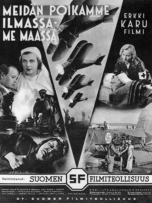Poster for Meidän poikamme ilmassa – me maassa