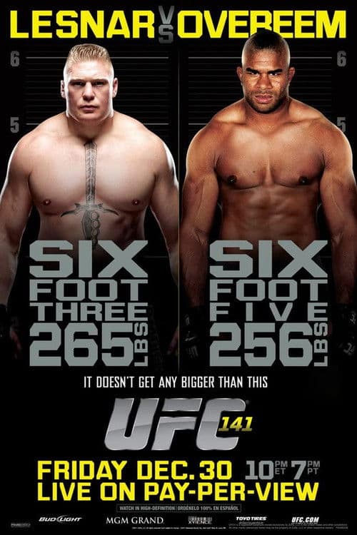 Poster for UFC 141: Lesnar vs. Overeem