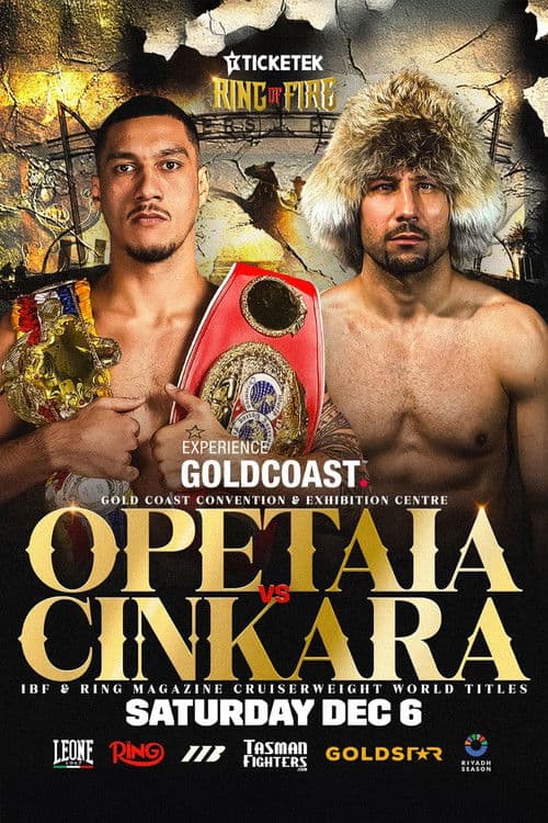 Poster for Jai Opetaia vs. Huseyin Cinkara