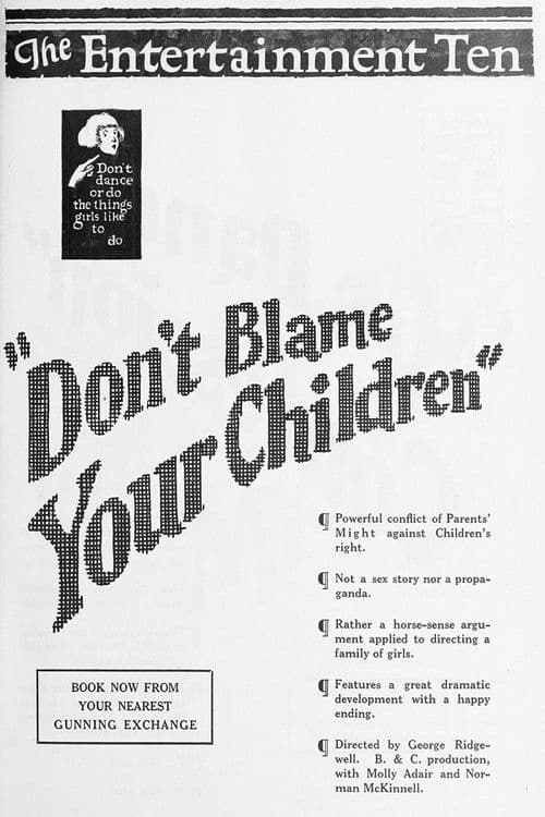 Poster for Don't Blame Your Children