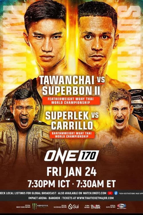 Poster for ONE 170: Tawanchai vs. Superbon 2