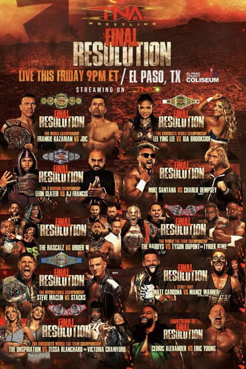 Poster for TNA Final Resolution 2025
