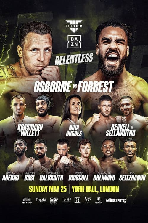 Poster for James Osborne vs. Liam Forrest