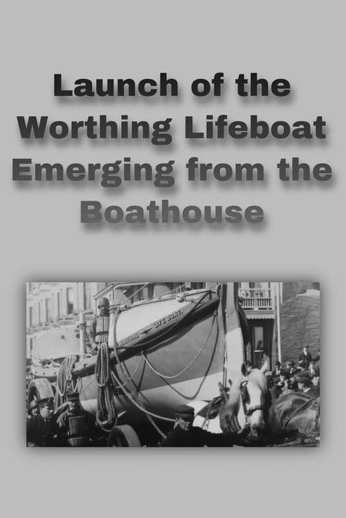Similar title Launch of the Worthing Lifeboat Emerging from the Boathouse